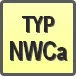 Piktogram - Typ: NWCa